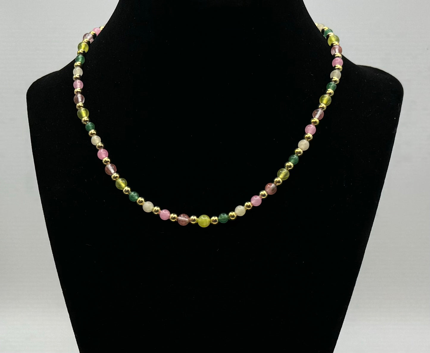 Multi Color Natural Stone Necklace
