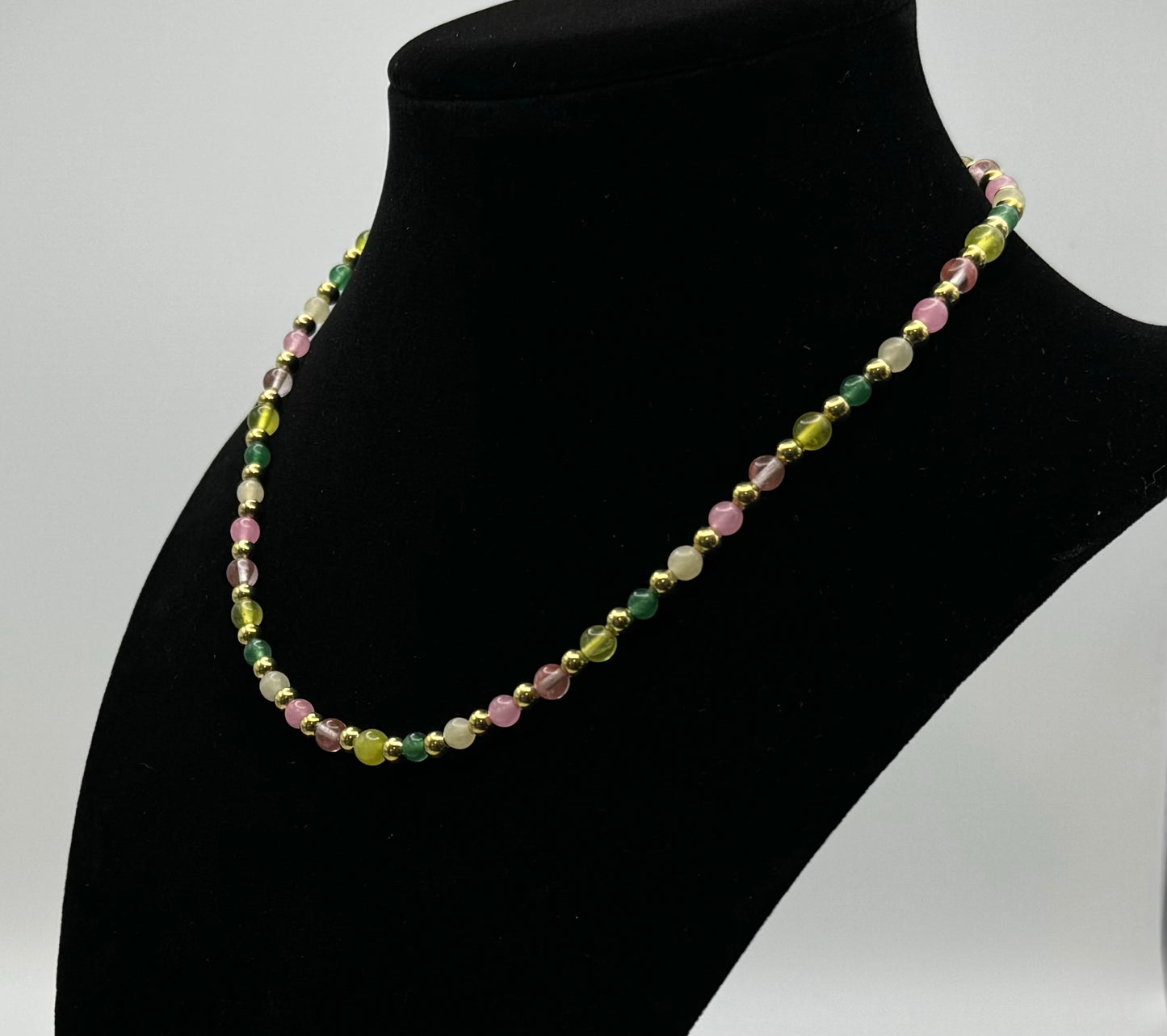 Multi Color Natural Stone Necklace