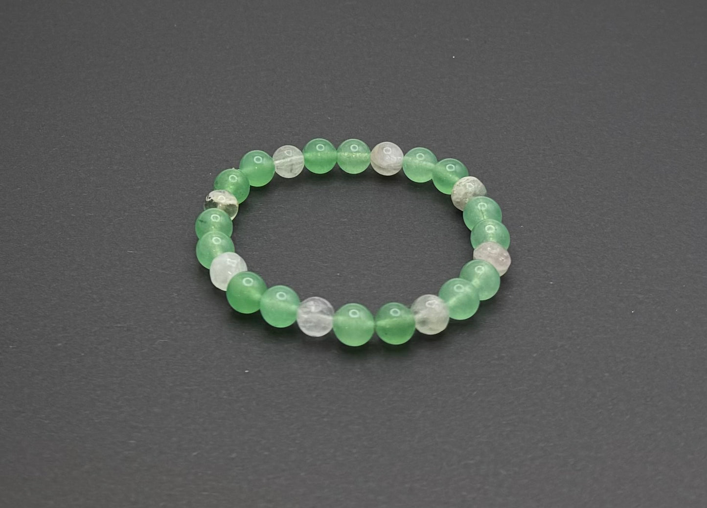 Sea Glass Green & White Bracelet