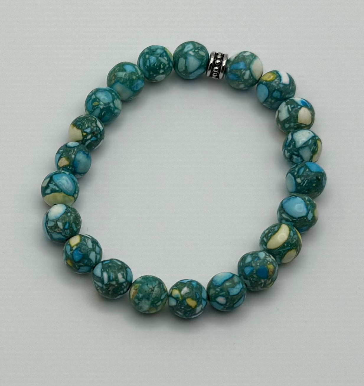 Teal Marble Bracelet