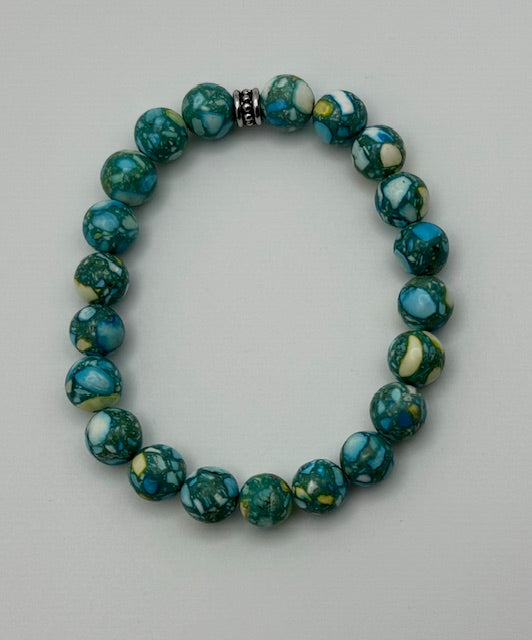 Teal Marble Bracelet
