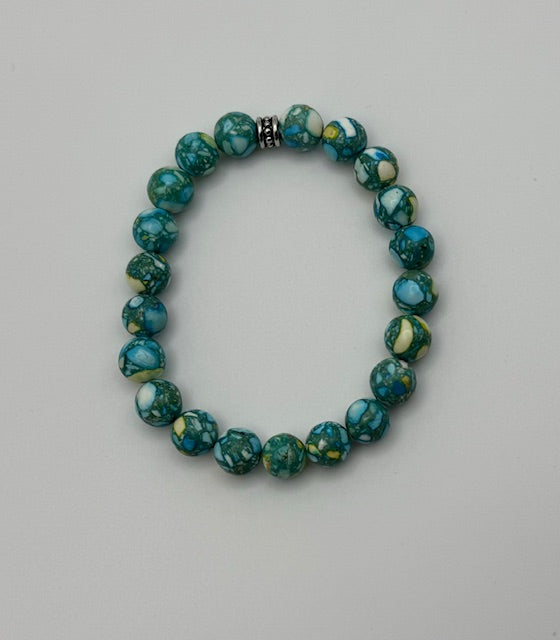 Teal Marble Bracelet