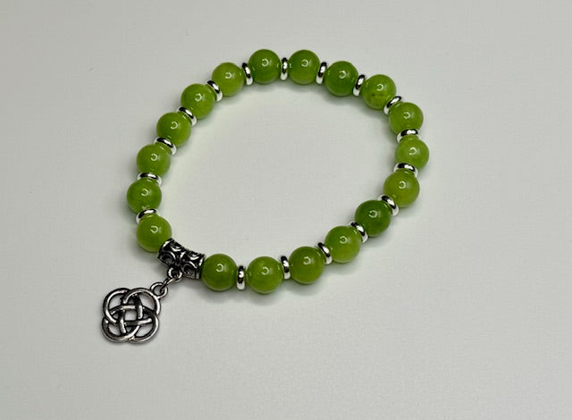 Green Jade w/ Celtic knot Bracelet
