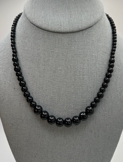 Jet Black Necklace