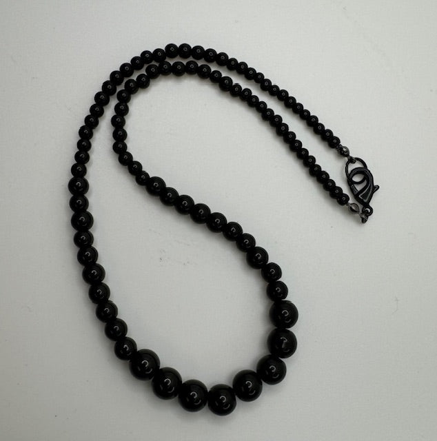Jet Black Necklace
