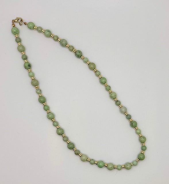 Blue Green Amazonite Necklace