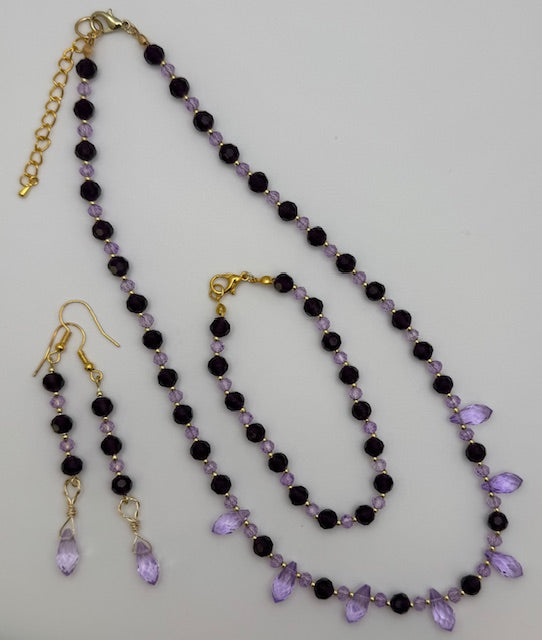 Purple Necklace Set
