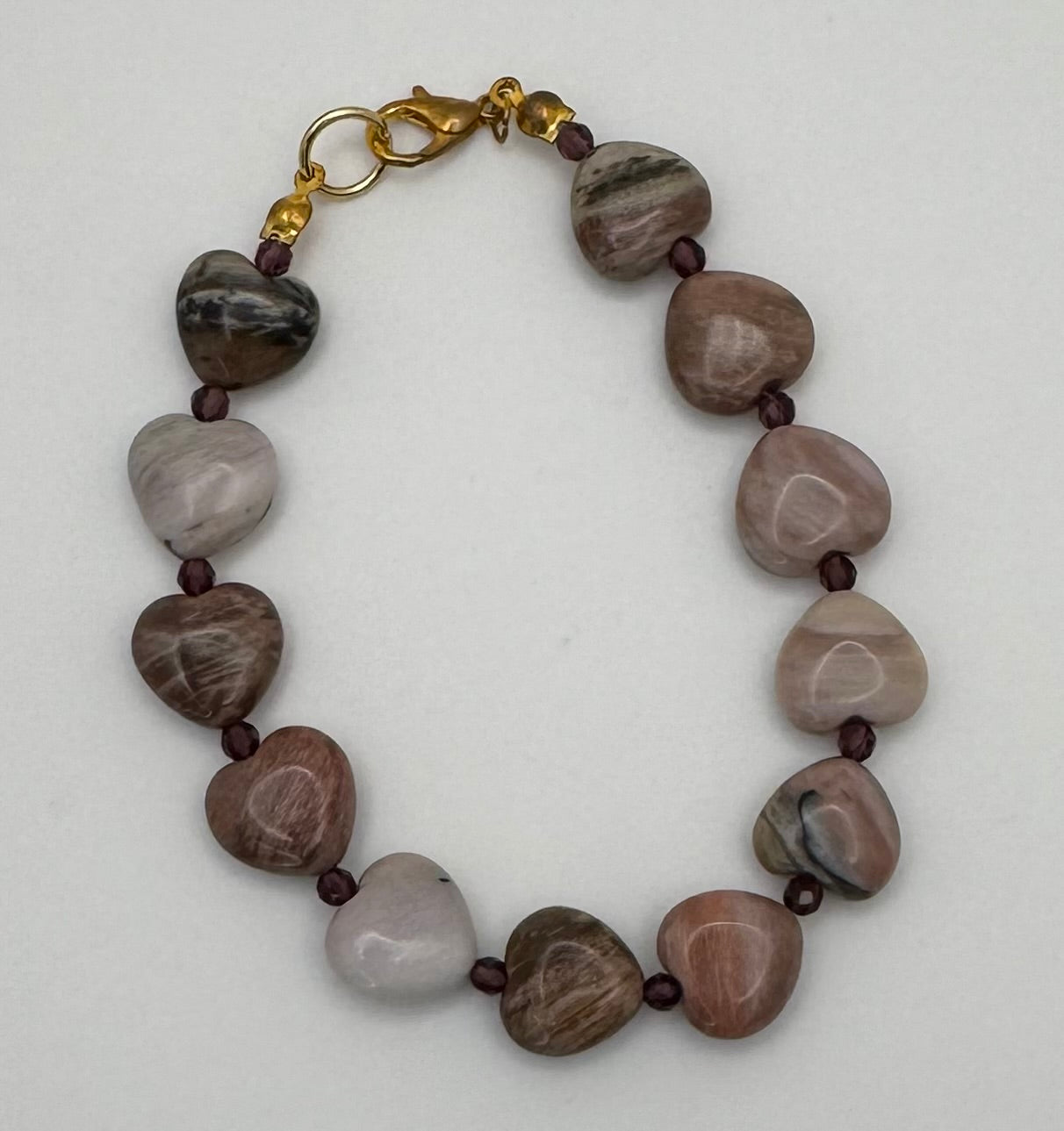 Petrified Wood Stone Bracelet
