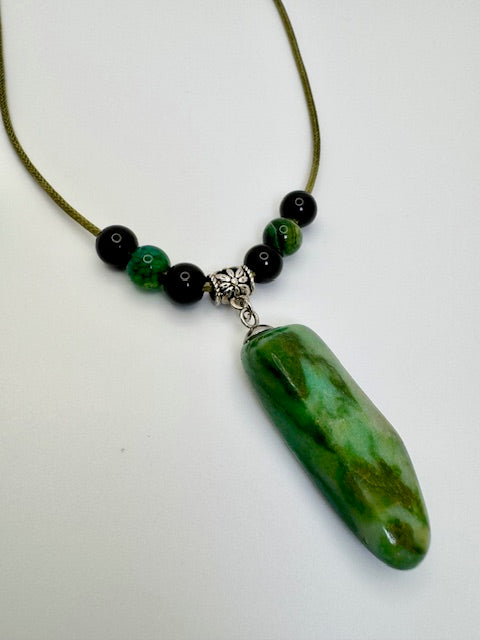 Green Aventurine Pendant Necklace
