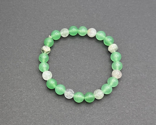 Sea Glass Green & White Bracelet