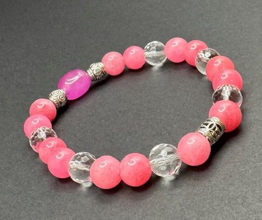 Pink & White Bracelet