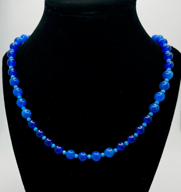 BLUE LAPIS gemstone Necklace