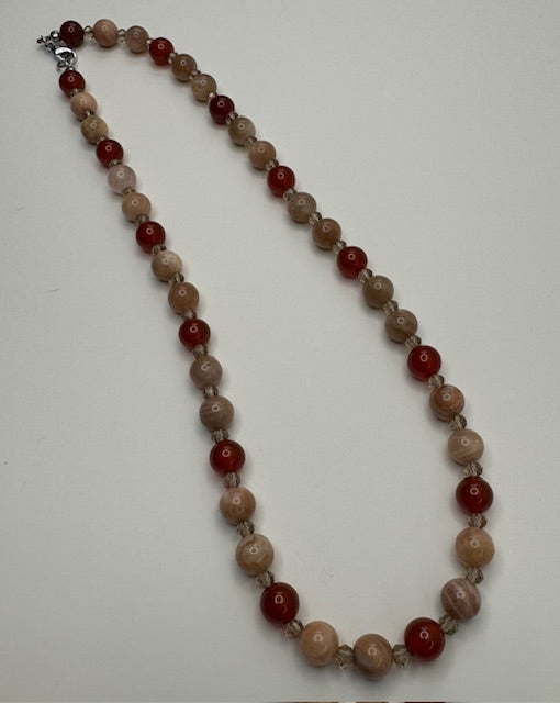 Carnelian & Sunstone Necklace