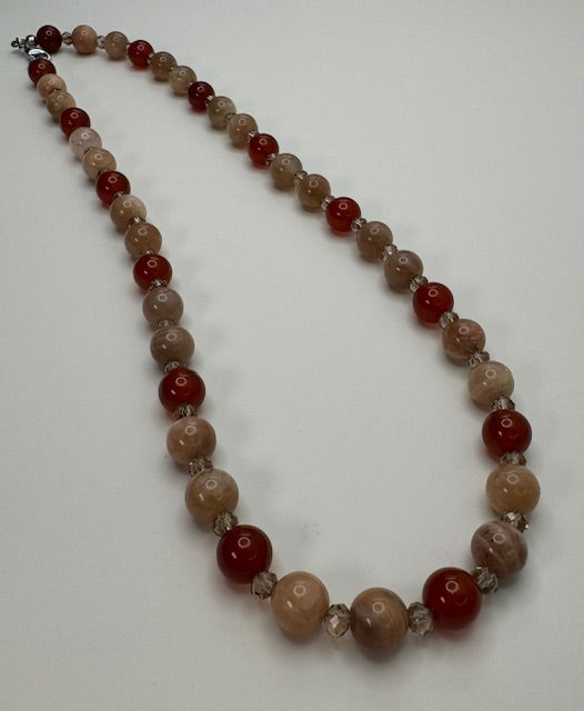 Carnelian & Sunstone Necklace