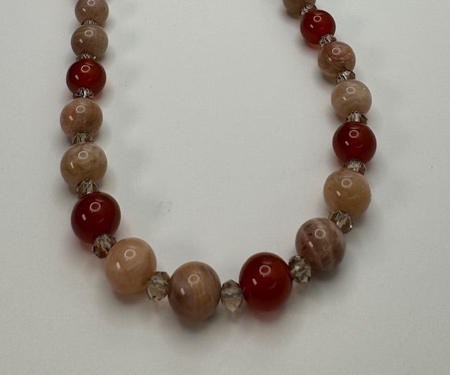 Carnelian & Sunstone Necklace