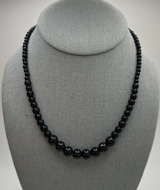 Jet Black Necklace