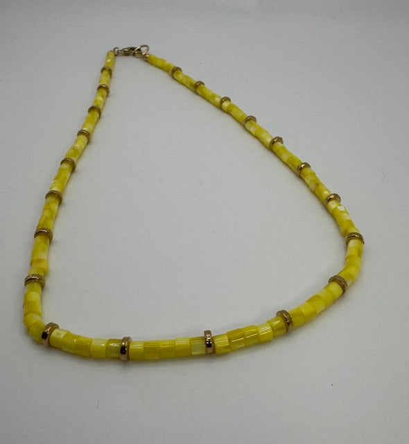 Seashell Yellow Necklace