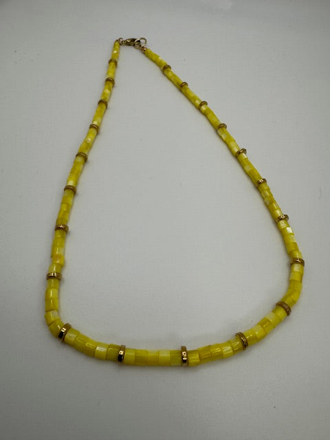 Seashell Yellow Necklace