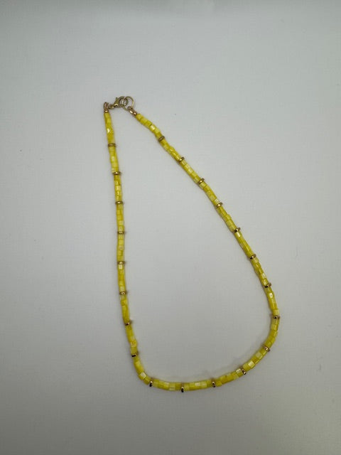 Seashell Yellow Necklace