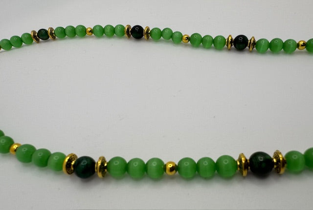 Green Cat's Eye Necklace